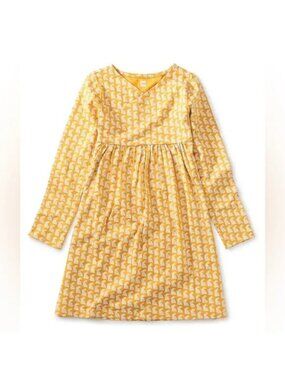 Tea Collection Yellow Bunny Dress, Size 7